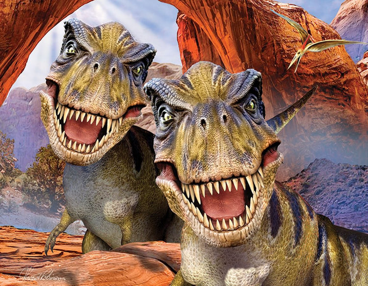 T-Rex Selfie Puzzle - Super 3D Effect