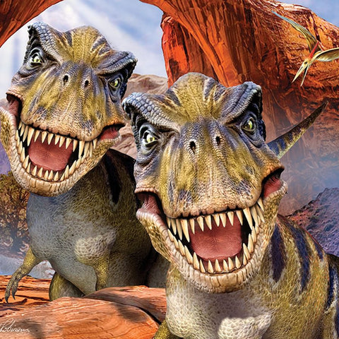 T-Rex Selfie Puzzle - Super 3D Effect