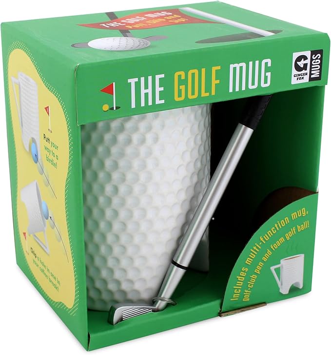 The Golf Mug - Putt, Chip and Sip with Golf Club Pen Set