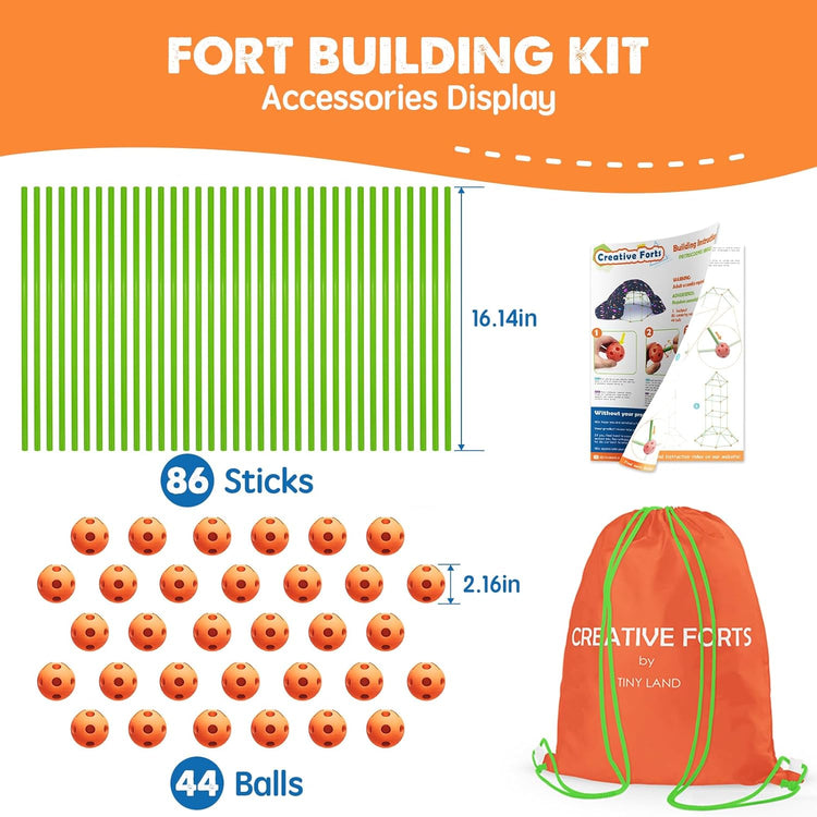Tiny Land Fort Building Kit Creative Fort Indoor Outdoor