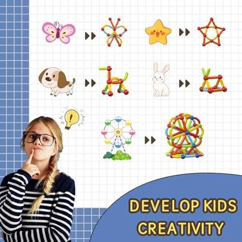Magnetic Sticks & Balls Building Blocks STEM Set