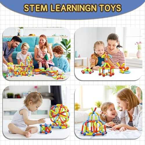 Magnetic Sticks & Balls Building Blocks STEM Set