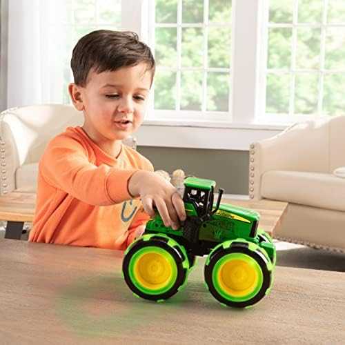 TOMY Monster Treads John Deere Tractor with Light-Up Wheels