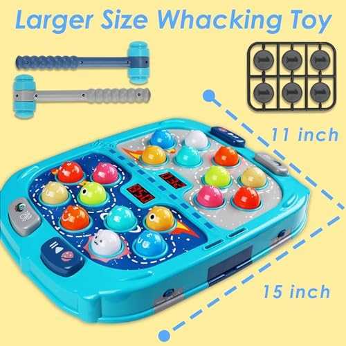 2-Player Whack-a-Mole Game with Lights & Sounds