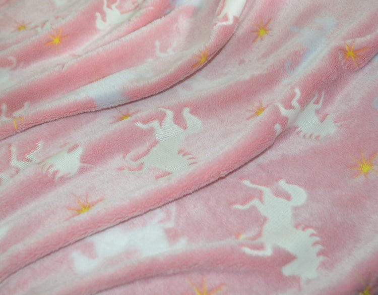 Unicorn Blanket - Glows in the Dark!