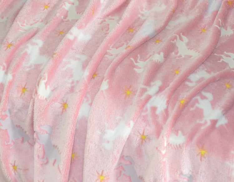 Unicorn Blanket - Glows in the Dark!