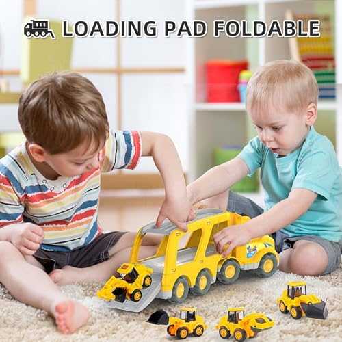 Veslier Construction Carrier Truck Play Set