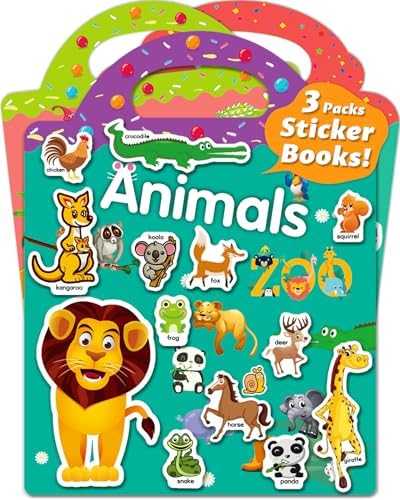 Walenced Reusable Sticker Activity Book