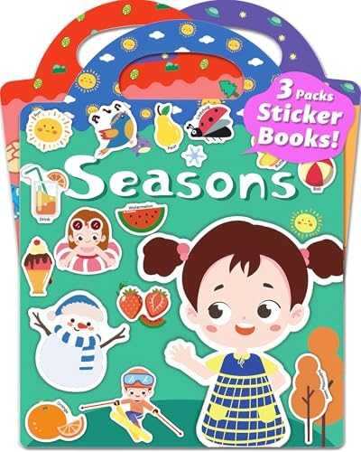 Walenced Reusable Sticker Activity Book