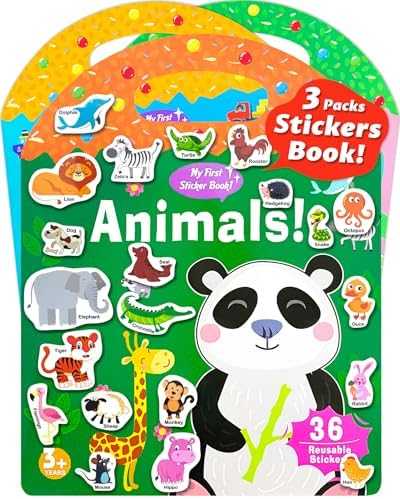 Walenced Reusable Sticker Activity Book
