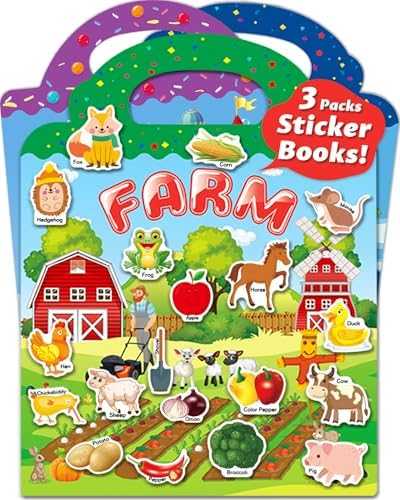 Walenced Reusable Sticker Activity Book