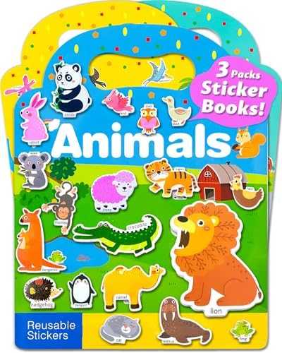 Walenced Reusable Sticker Activity Book