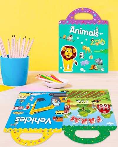 Walenced Reusable Sticker Activity Book