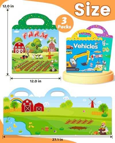Walenced Reusable Sticker Activity Book