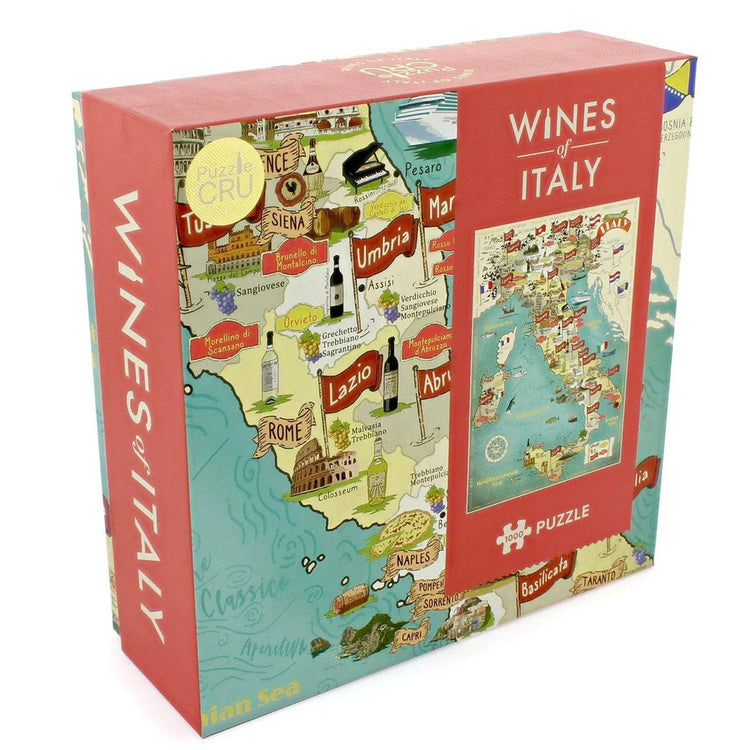 Wines of Italy - 1000-Piece Wine Map Puzzle for Wine Lovers