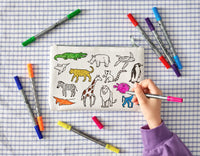 World Map Pencil Case - Doodle Your Own! image 1