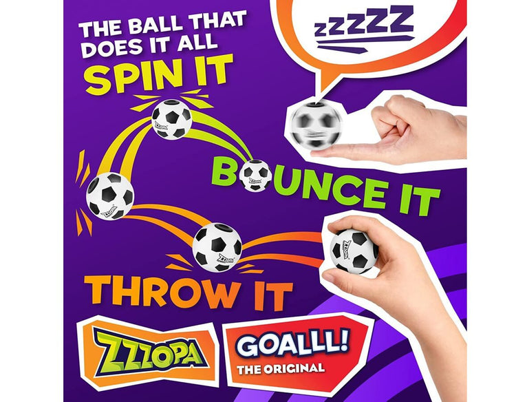 Zzzopa Spinning Soccer Ball - Bounce it, Spin It, Fidget!