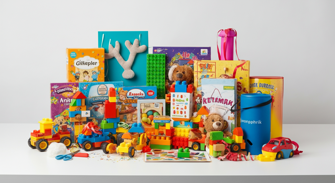 Best birthday gifts for 7-year-old girls including STEM building sets, books, board games, art supplies, and colorful toy blocks displayed together