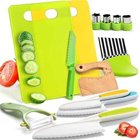 Montessori Kids Cooking Set with Safe Knives (13 pcs)