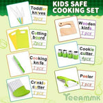 Montessori Kids Cooking Set with Safe Knives (13 pcs)