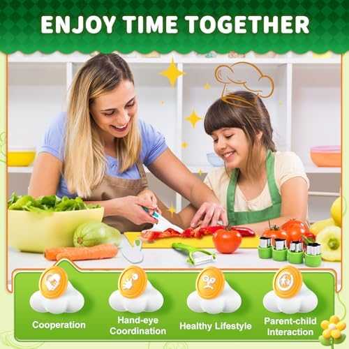 Montessori Kids Cooking Set with Safe Knives (13 pcs)