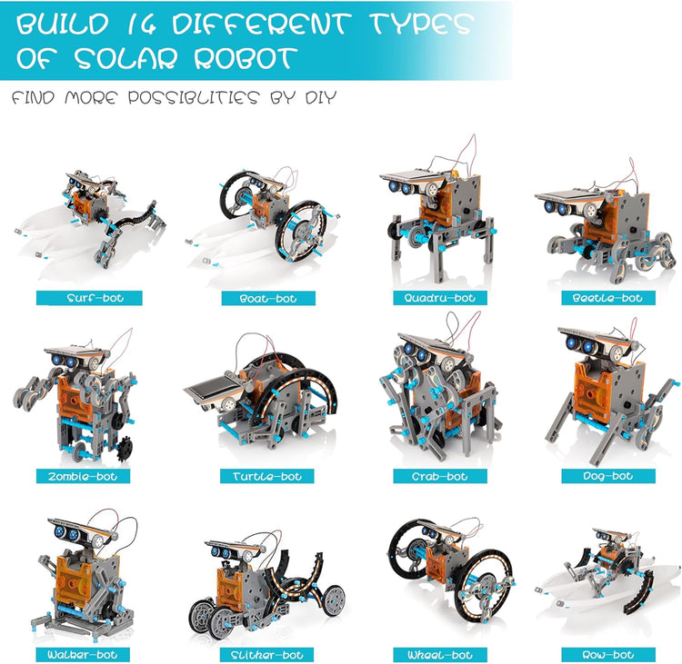 14-in-1 Solar Robot Kit for Kids
