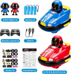 2 Pack Cute Cartoon Remote Control Bumper Car