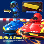2 Pack Cute Cartoon Remote Control Bumper Car