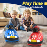 2 Pack Cute Cartoon Remote Control Bumper Car