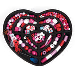 Janod 250 Beads Cat - Wooden Jewelry Kit in Heart Tin Case