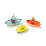 LILLIPUTIENS 3 Little Boats - Floating Bath Regatta Set