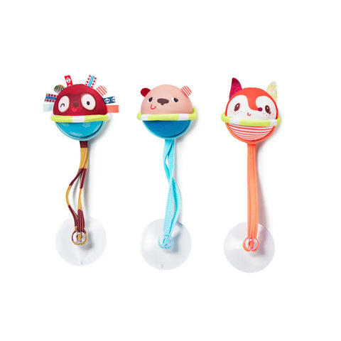 LILLIPUTIENS 3 Floating Bath Balls - Suction Cup Water Fun