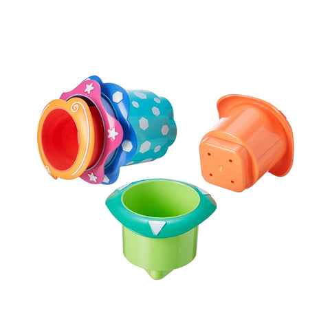 LILLIPUTIENS 3 Floating Bath Cups - Stack, Pour & Splash