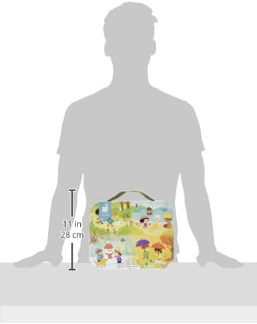 Janod 4 Seasons Suitcase Puzzle - 36 Pieces with Model Poster