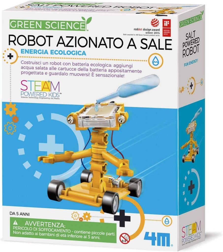 4M Toysmith, Green Science Salt Water Powered Robot Kit
