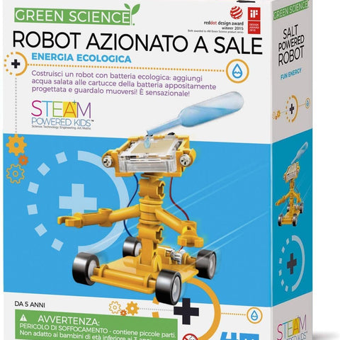 4M Toysmith, Green Science Salt Water Powered Robot Kit