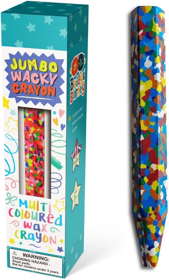 Multi-Colour Wacky Jumbo Crayon - 8 Colors in 1 by Buddy & Barney