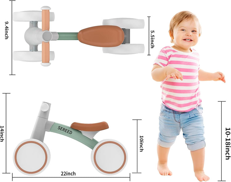 4-Wheel Baby Balance Bike for Toddlers