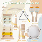 Baby Musical Instruments-Montessori Wooden Toys for Toddlers