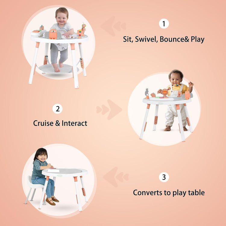 3-in-1 Baby Bounce Activity Center - 5-Stage Grow-with-Me