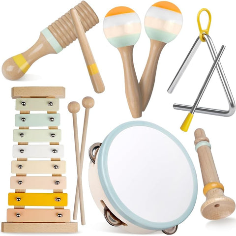 Baby Musical Instruments-Montessori Wooden Toys for Toddlers