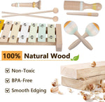 Baby Musical Instruments-Montessori Wooden Toys for Toddlers