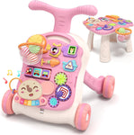 3-in-1 Baby Walker & Activity Center – Early Educational Push Toy with Music Panel