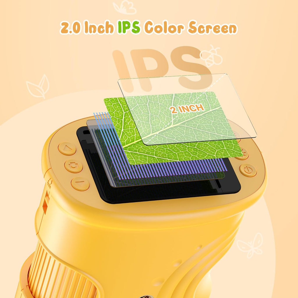 1000X Handheld Digital Microscope with 2" IPS Screen