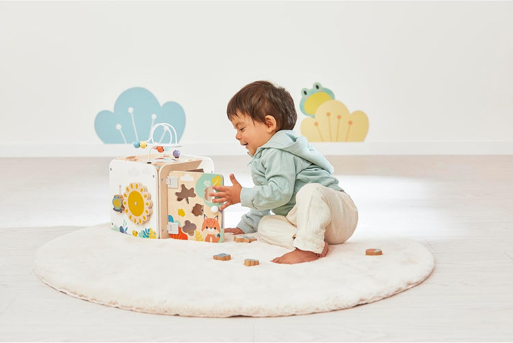 Janod Pure Large Multi-Activity Cube - 8 Activities and Loops