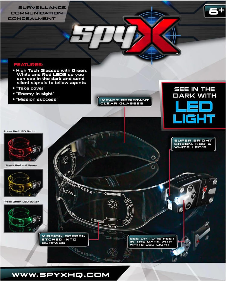 SpyX Night Ops Glasses - Dual Lights for Night Missions