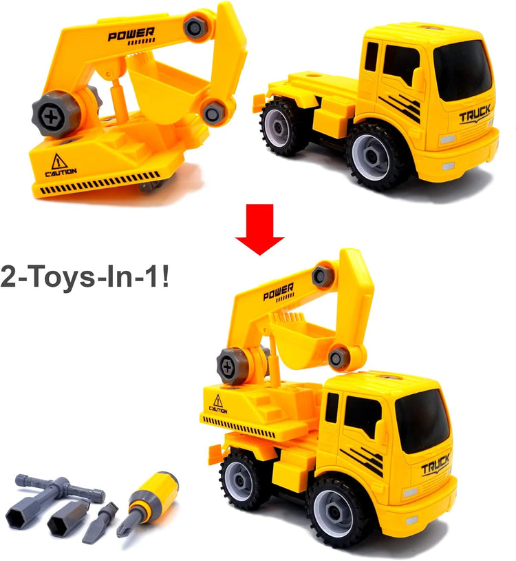 Construct A Truck Excavator - Take-Apart Build & Drive
