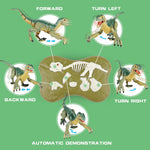Remote Control Velociraptor Building Toy with Lights & Sounds for Kids