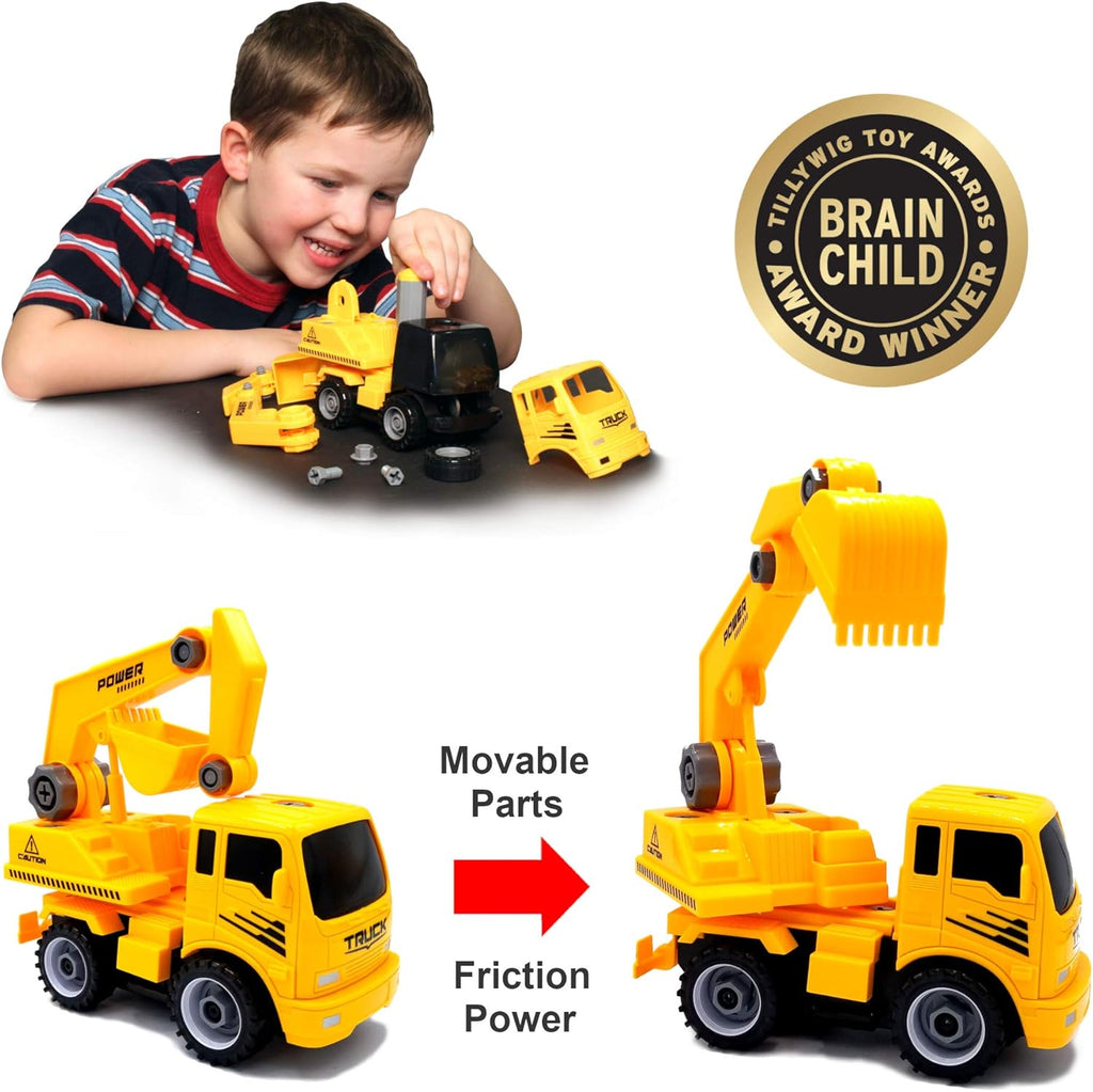 Construct A Truck Excavator - Take-Apart Build & Drive
