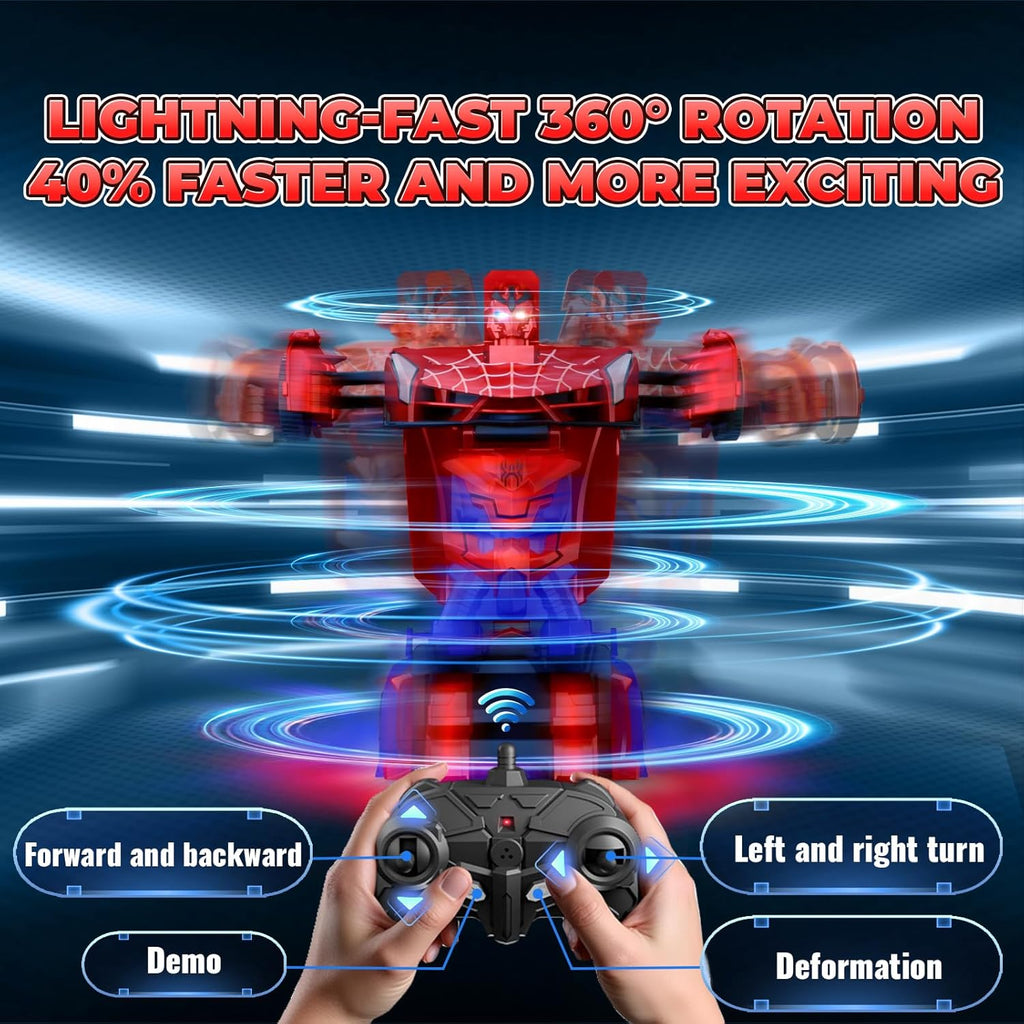 Spider Transforming RC Car with Lights